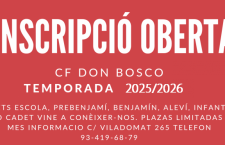 ABIERTA INSCRIPCION TEMP. 2025/2026