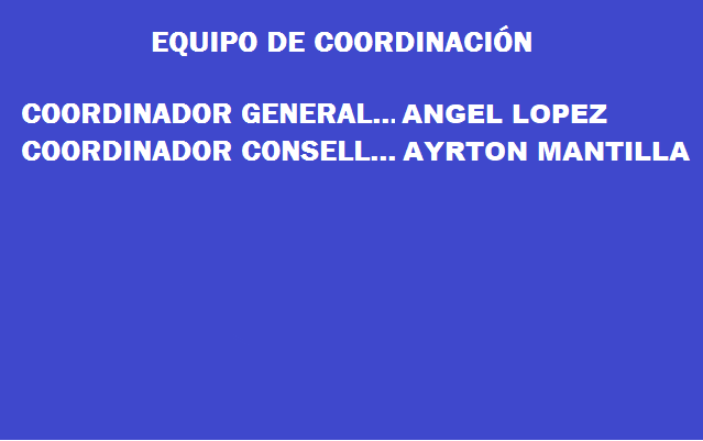 EQUIPO DE COORDINACIÓN 2025-2026